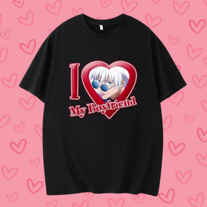 Camiseta "I love my boyfriend" anime Jujutsu Kaisen