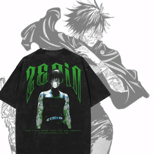 Camisa oversized Maki Zenin anime Jujutsu Kaisen