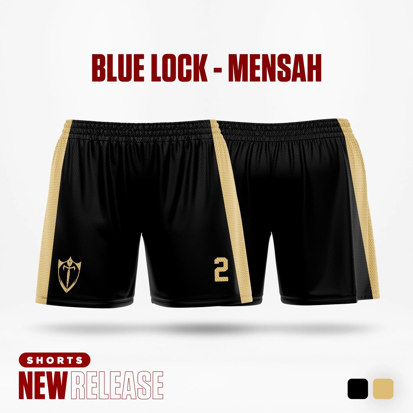 Shorts esportivos anime Blue Lock