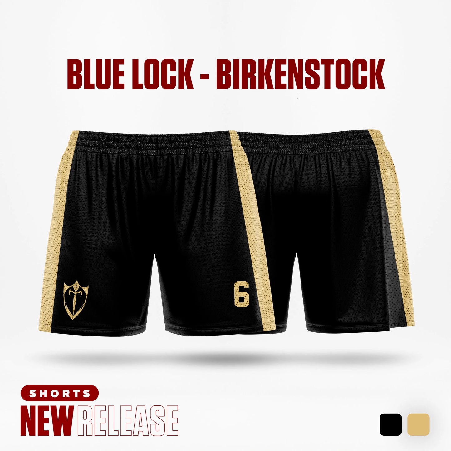 Shorts esportivos anime Blue Lock