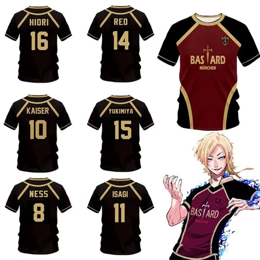 Camisas de uniforme bastards anime Blue Lock