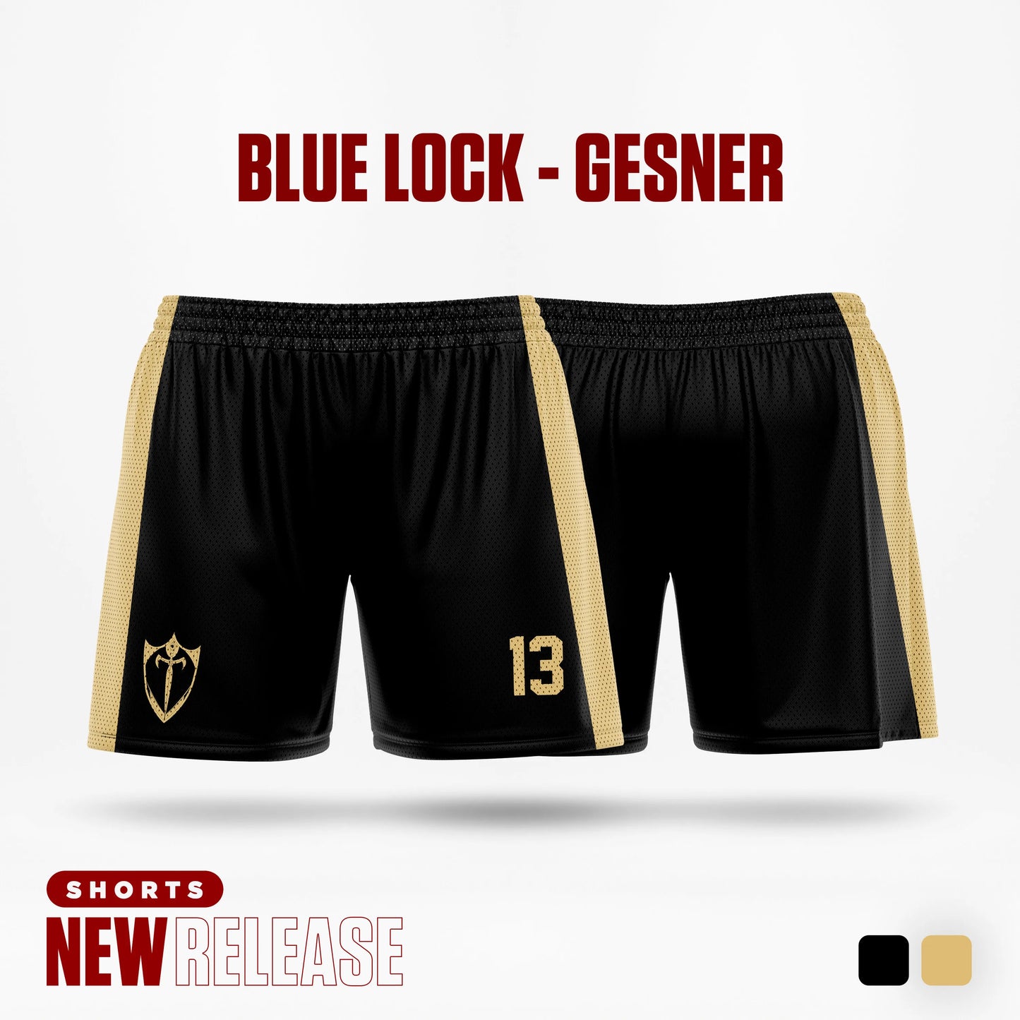 Shorts esportivos anime Blue Lock