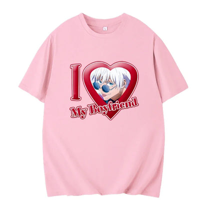 Camiseta "I love my boyfriend" anime Jujutsu Kaisen