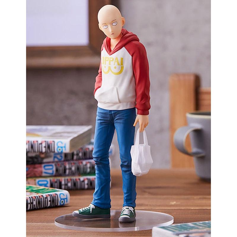 Action Figure Saitama Casaco Oppai Anime One Punch Man - The Midnight Geek