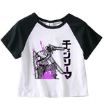 Blusas Cropped Anime Chainsaw Man - The Midnight Geek