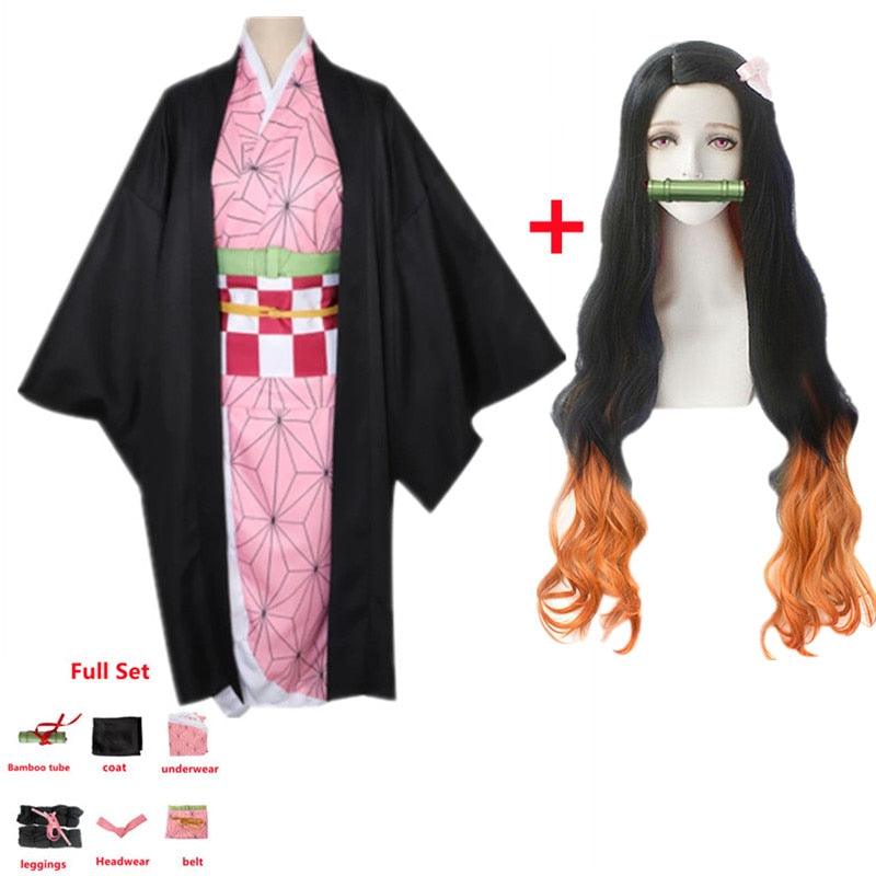 Cosplay Completo Nezuko Kamado Anime Demon Slayer - The Midnight Geek