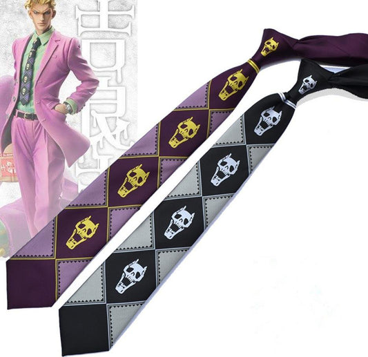 Gravata Personalizada Yoshikage Kira Anime Jojo Bizarre Adventure - The Midnight Geek