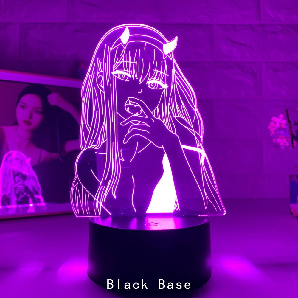 Luminária Decorativa 3D Zero Two Anime Darling in the franxx - The Midnight Geek