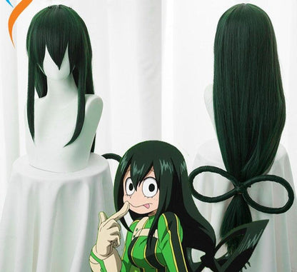 Peruca Cosplay Tsuyu Asui Anime My Hero Academia - The Midnight Geek