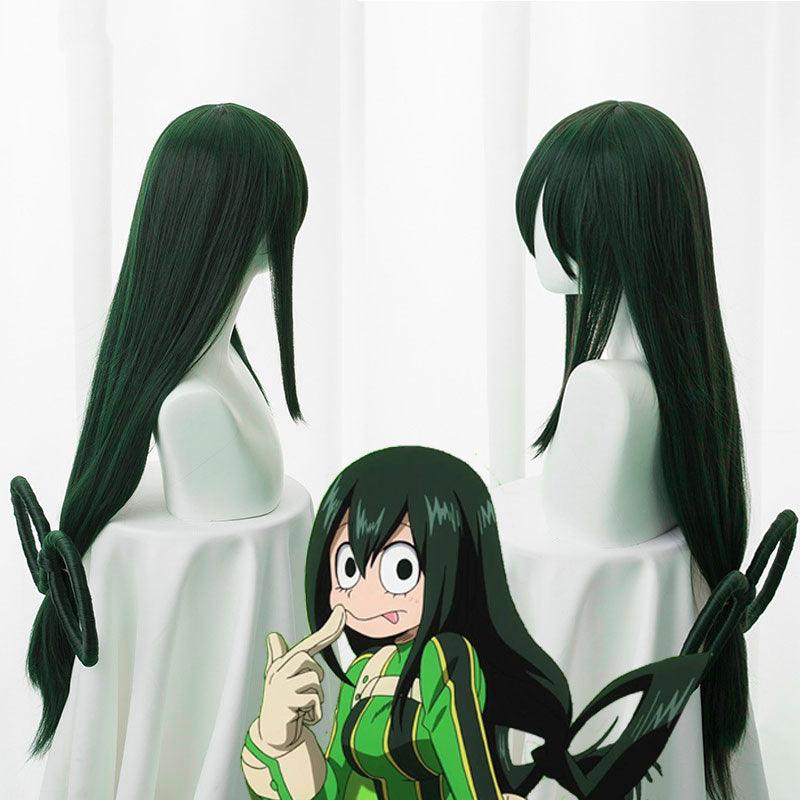 Peruca Cosplay Tsuyu Asui Anime My Hero Academia - The Midnight Geek