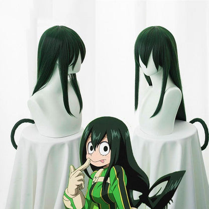 Peruca Cosplay Tsuyu Asui Anime My Hero Academia - The Midnight Geek